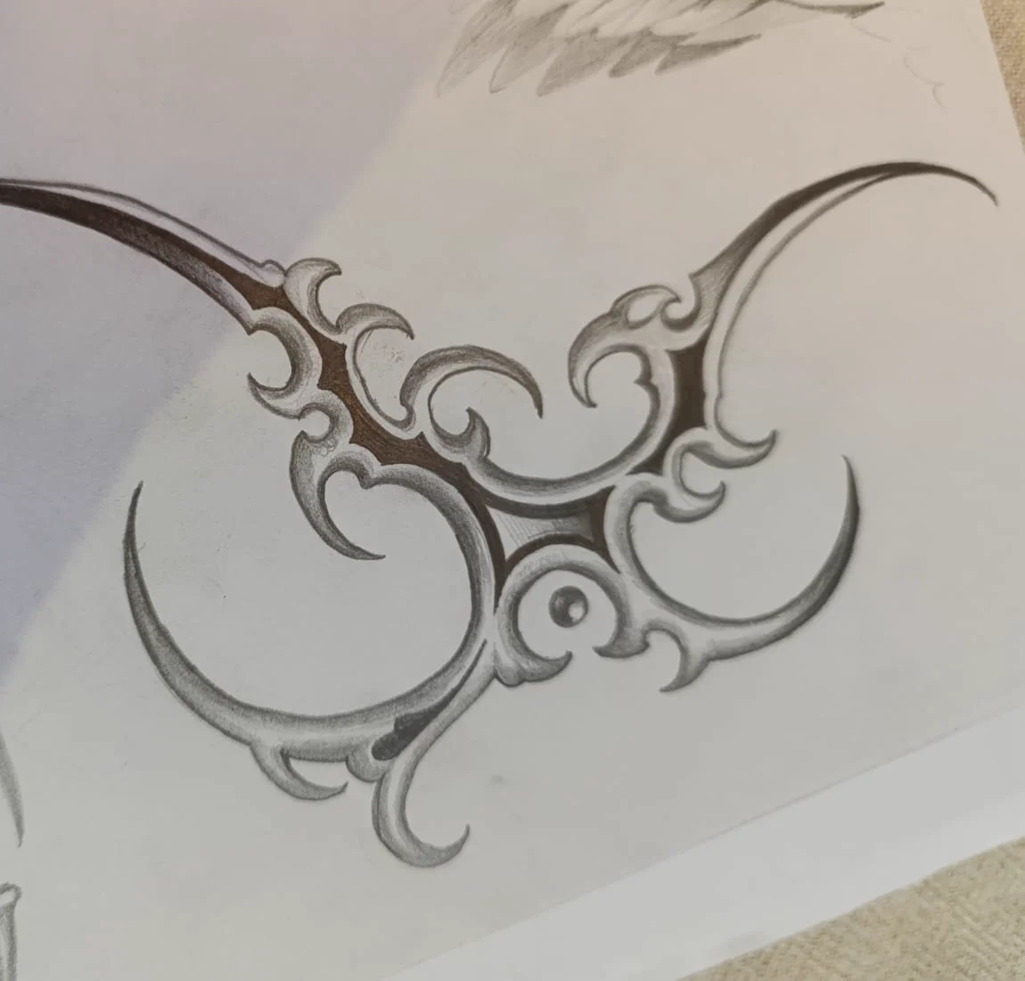 Flash de filigrana tribal ornamental